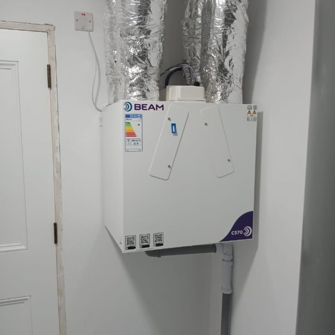 Heat recovery unit installed